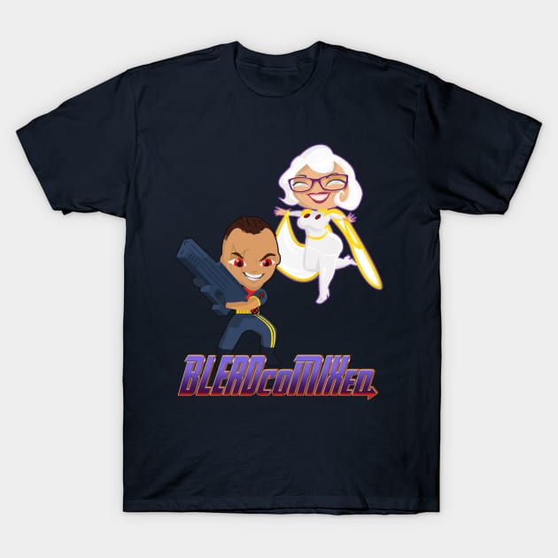 BLERDcoMIXed Podcast Chibi T-Shirt by BLERDcoMIXed